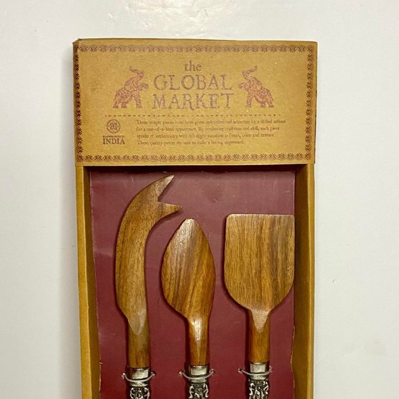 Global Market 3 Piece Cheese Serving Set - Picture 2 of 2
